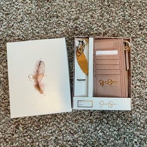 Pink Jessica Simpson Faux Leather Wallet